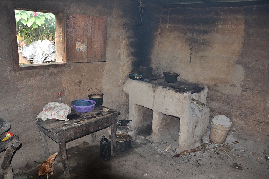 Inside of a rugged home structure