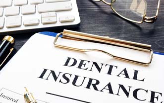 Dental insurance form on desk