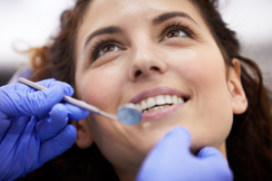 a person attending a dental visit