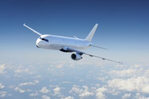 Airplane flying. 